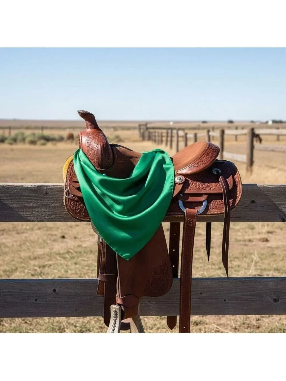 Wild Rag Scarf Green 35x35